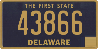 DE license plate 43866