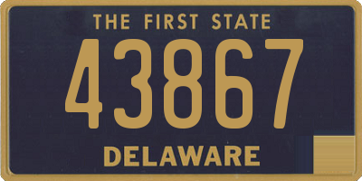 DE license plate 43867