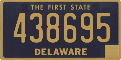 DE license plate 438695