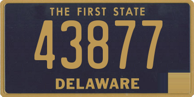 DE license plate 43877