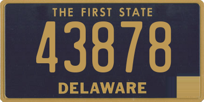 DE license plate 43878