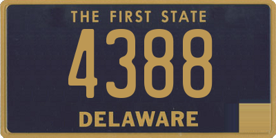 DE license plate 4388