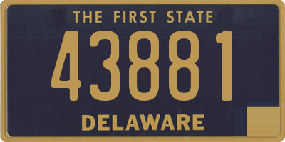 DE license plate 43881