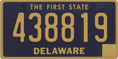 DE license plate 438819