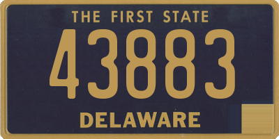 DE license plate 43883