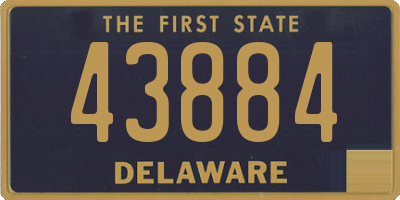 DE license plate 43884