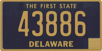 DE license plate 43886