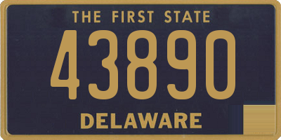DE license plate 43890