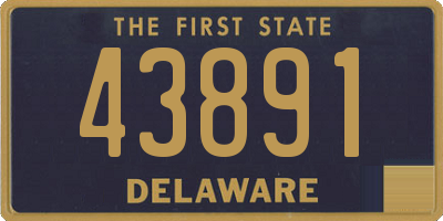 DE license plate 43891