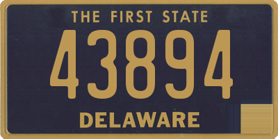 DE license plate 43894