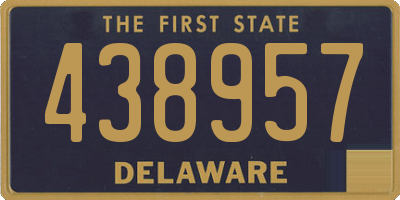 DE license plate 438957