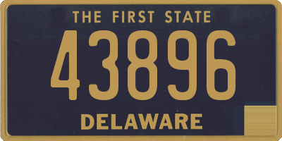 DE license plate 43896