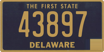 DE license plate 43897