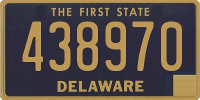 DE license plate 438970