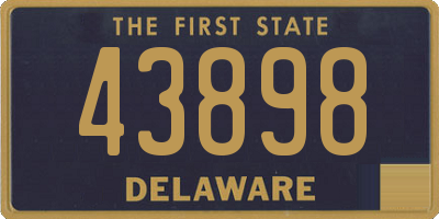 DE license plate 43898