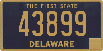 DE license plate 43899