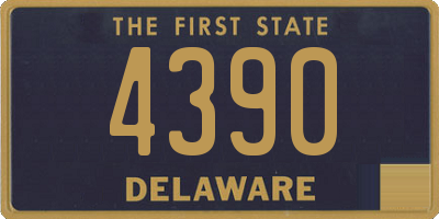 DE license plate 4390