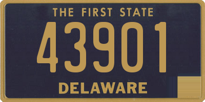 DE license plate 43901