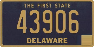 DE license plate 43906