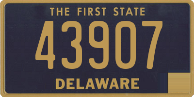 DE license plate 43907