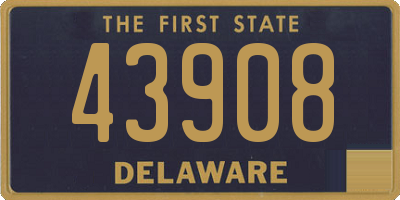 DE license plate 43908