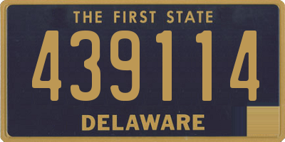 DE license plate 439114