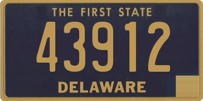 DE license plate 43912