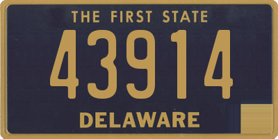 DE license plate 43914