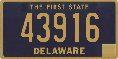 DE license plate 43916