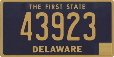 DE license plate 43923