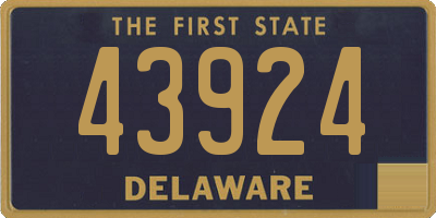 DE license plate 43924