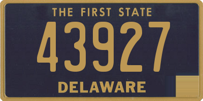 DE license plate 43927