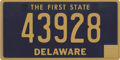 DE license plate 43928