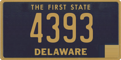 DE license plate 4393