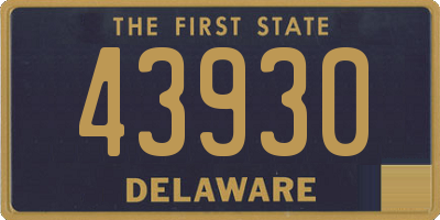 DE license plate 43930