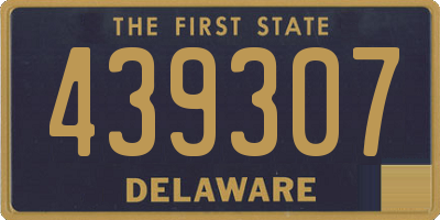 DE license plate 439307