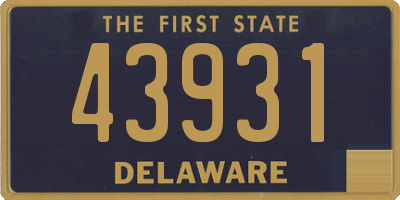 DE license plate 43931