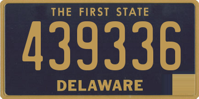 DE license plate 439336