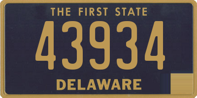 DE license plate 43934