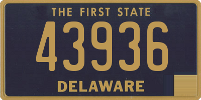 DE license plate 43936