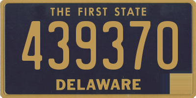 DE license plate 439370