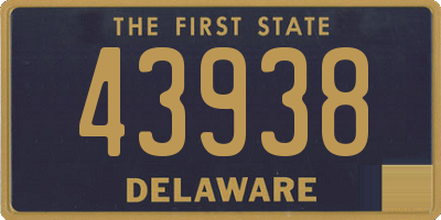 DE license plate 43938