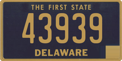 DE license plate 43939