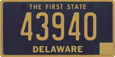 DE license plate 43940