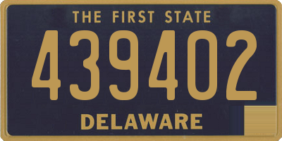 DE license plate 439402