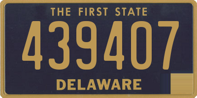 DE license plate 439407