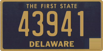 DE license plate 43941