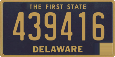 DE license plate 439416