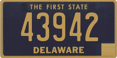 DE license plate 43942