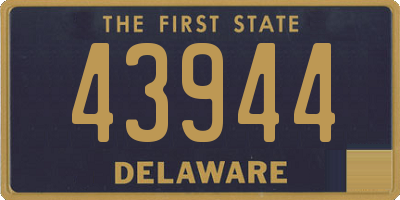 DE license plate 43944